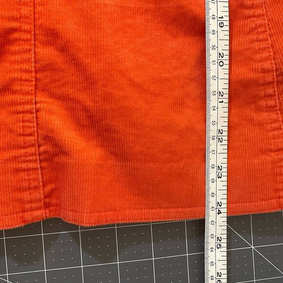 Boden Womens Corduroy Blazer Jacket Size 8R Orange Two-Button Pockets Casual - Picture 8 of 8
